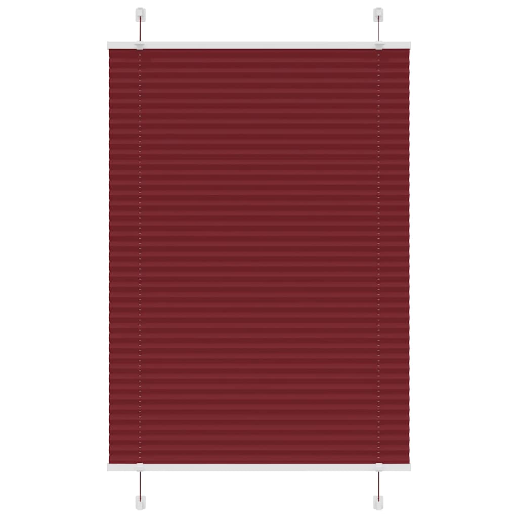 Plissé rolgordijn 85x150 cm stofbreedte 84,4 cm bordeauxrood
