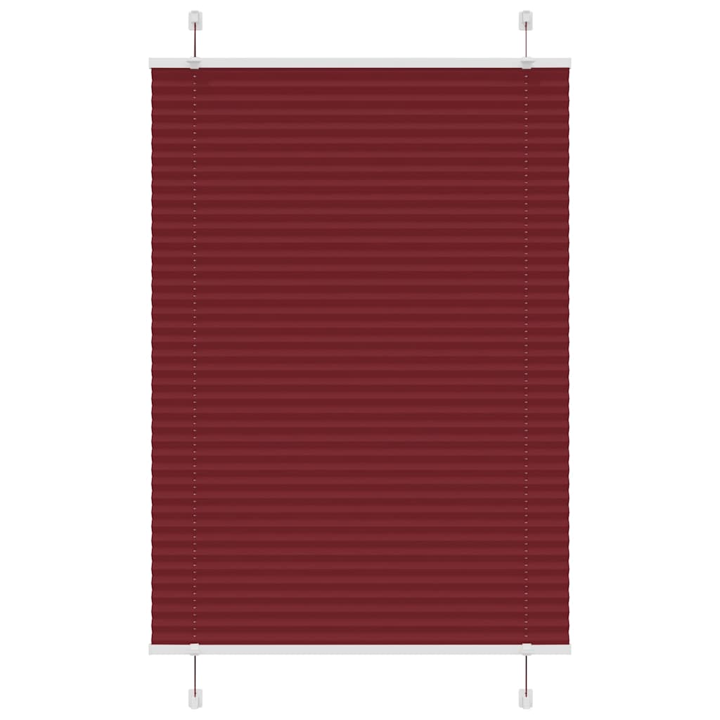 Plissé rolgordijn 95x150 cm stofbreedte 94,4 cm bordeauxrood