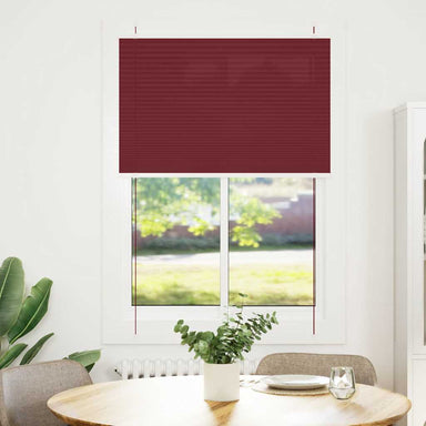 Plissé rolgordijn 95x150 cm stofbreedte 94,4 cm bordeauxrood