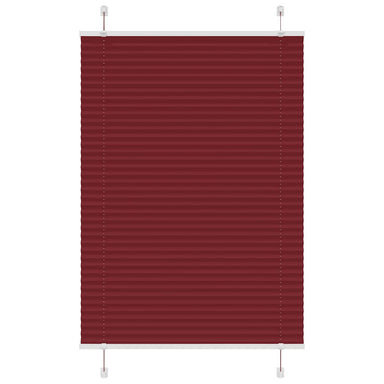 Plissé rolgordijn 100x150 cm stofbreedte 99,4cm bordeauxrood