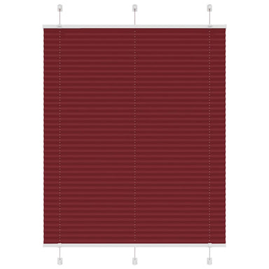 Plissé rolgordijn 105x150cm stofbreedte 104,4cm bordeauxrood