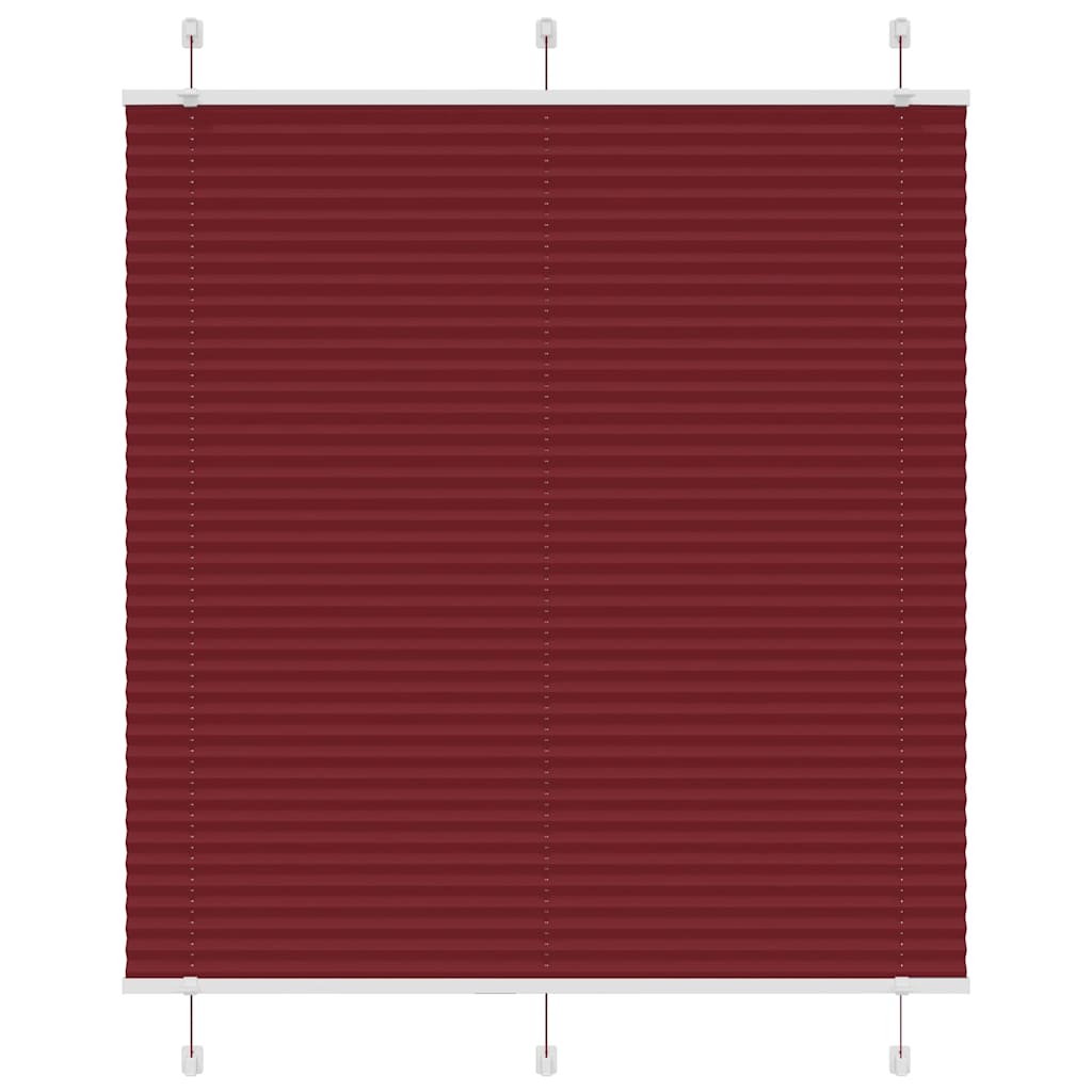 Plissé rolgordijn 115x150cm stofbreedte 114,4cm bordeauxrood