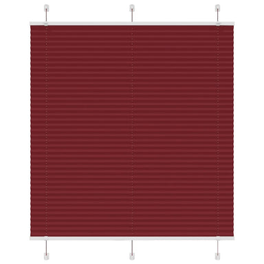 Plissé rolgordijn 120x150cm stofbreedte 119,4cm bordeauxrood