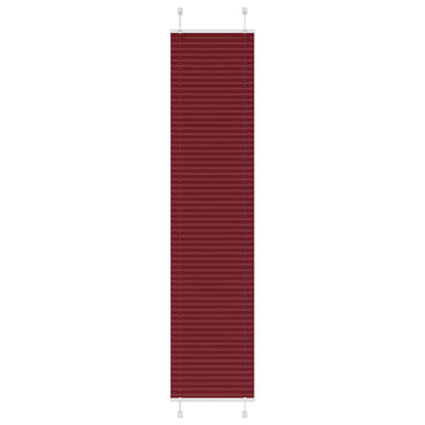 Plissé rolgordijn 45x200 cm stofbreedte 44,4 cm bordeauxrood