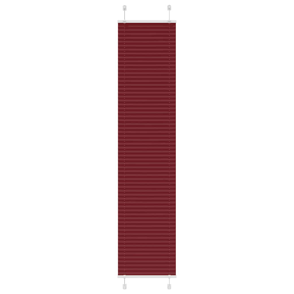 Plissé rolgordijn 50x200 cm stofbreedte 49,4 cm bordeauxrood