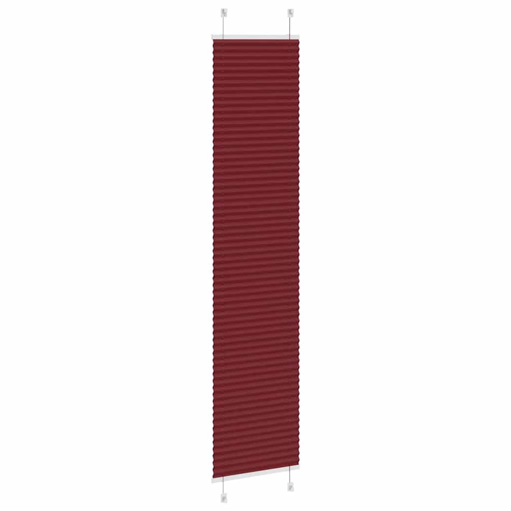Plissé rolgordijn 50x200 cm stofbreedte 49,4 cm bordeauxrood