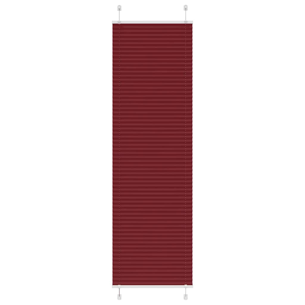 Plissé rolgordijn 60x200 cm stofbreedte 59,4 cm bordeauxrood