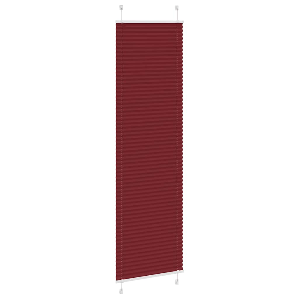 Plissé rolgordijn 65x200 cm stofbreedte 64,4 cm bordeauxrood