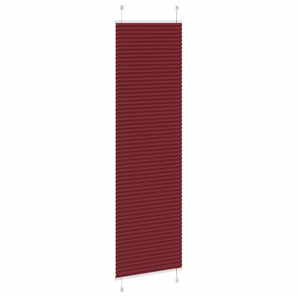 Plissé rolgordijn 65x200 cm stofbreedte 64,4 cm bordeauxrood