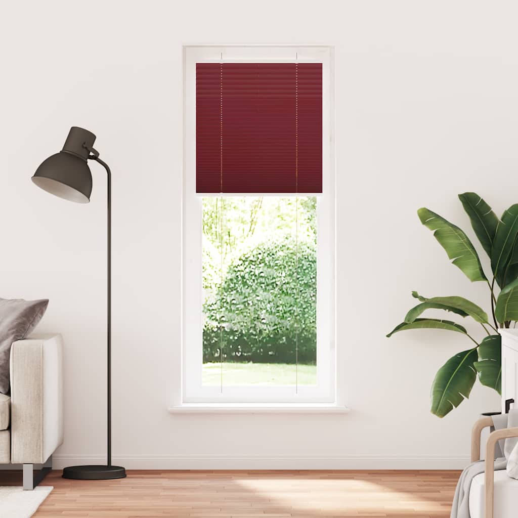 Plissé rolgordijn 70x200 cm stofbreedte 69,4 cm bordeauxrood