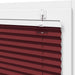 Plissé rolgordijn 75x200 cm stofbreedte 74,4 cm bordeauxrood