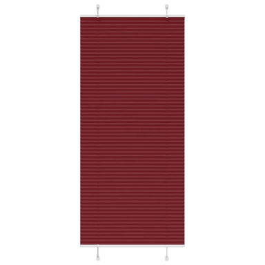 Plissé rolgordijn 90x200 cm stofbreedte 89,4 cm bordeauxrood