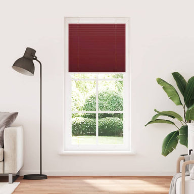Plissé rolgordijn 90x200 cm stofbreedte 89,4 cm bordeauxrood