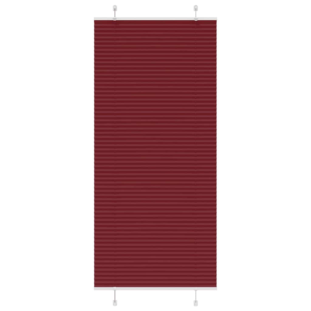 Plissé rolgordijn 100x200cm stofbreedte 99,4 cm bordeauxrood