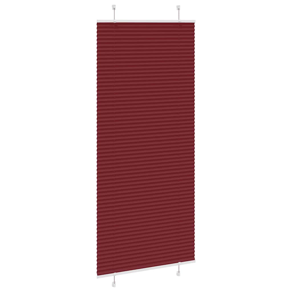 Plissé rolgordijn 100x200cm stofbreedte 99,4 cm bordeauxrood