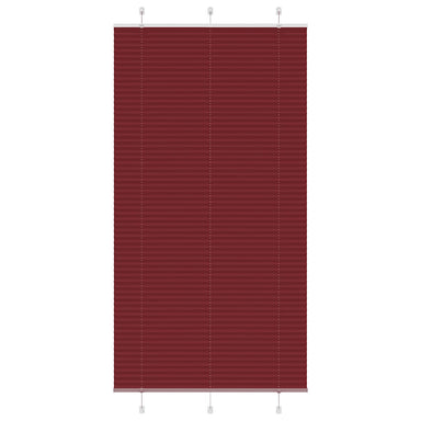 Plissé rolgordijn 105x200cm stofbreedte 104,4cm bordeauxrood