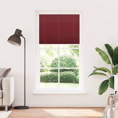 Plissé rolgordijn 105x200cm stofbreedte 104,4cm bordeauxrood