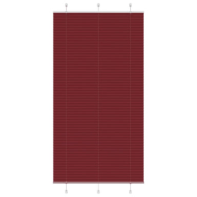 Plissé rolgordijn 110x200cm stofbreedte 109,4cm bordeauxrood