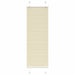Plissé rolgordijn 40x100 cm stofbreedte 39,4 cm polyester crème