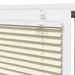 Plissé rolgordijn 40x100 cm stofbreedte 39,4 cm polyester crème