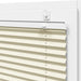 Plissé rolgordijn 40x100 cm stofbreedte 39,4 cm polyester crème