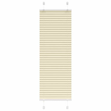 Plissé rolgordijn 50x100 cm stofbreedte 49,4 cm polyester crème