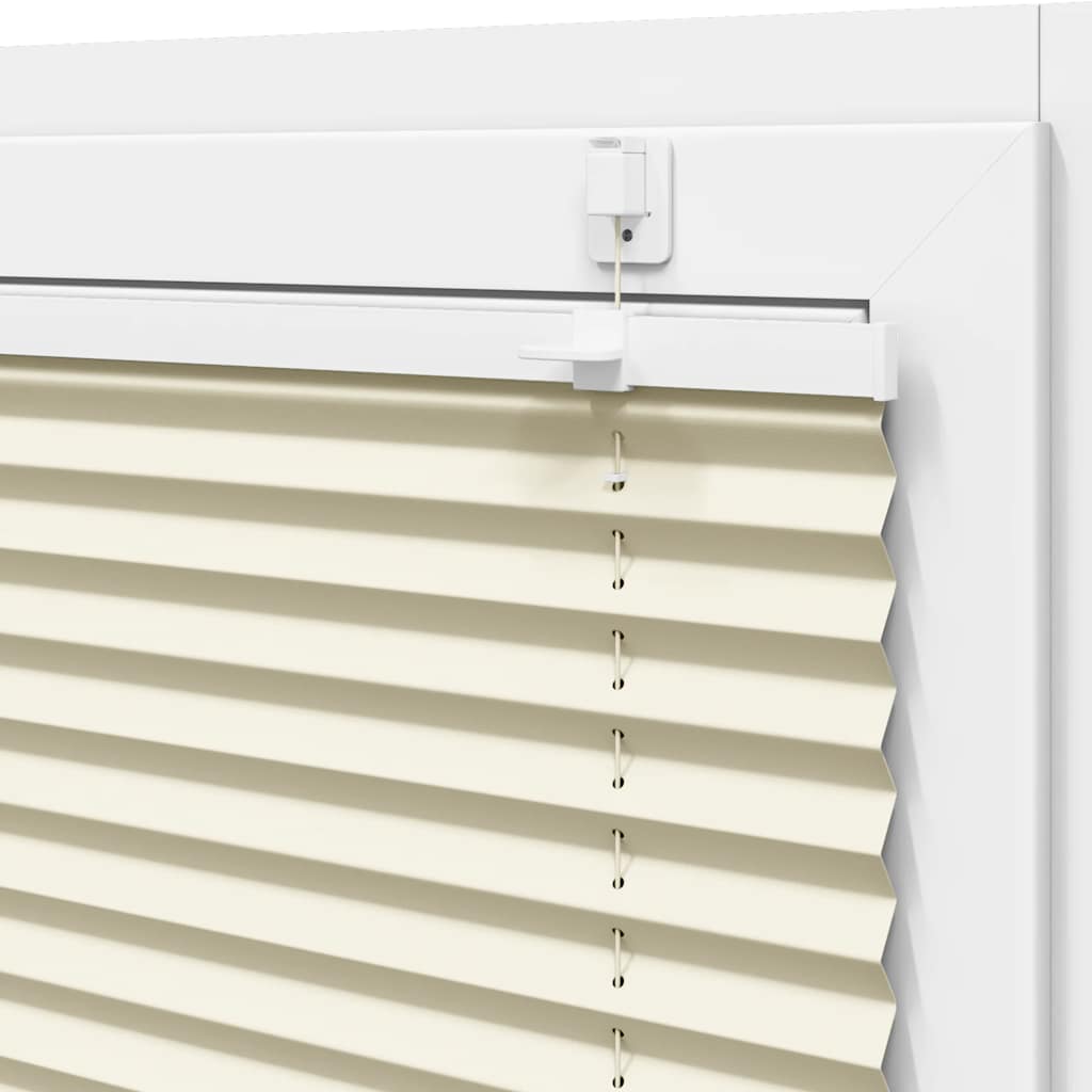 Plissé rolgordijn 50x100 cm stofbreedte 49,4 cm polyester crème