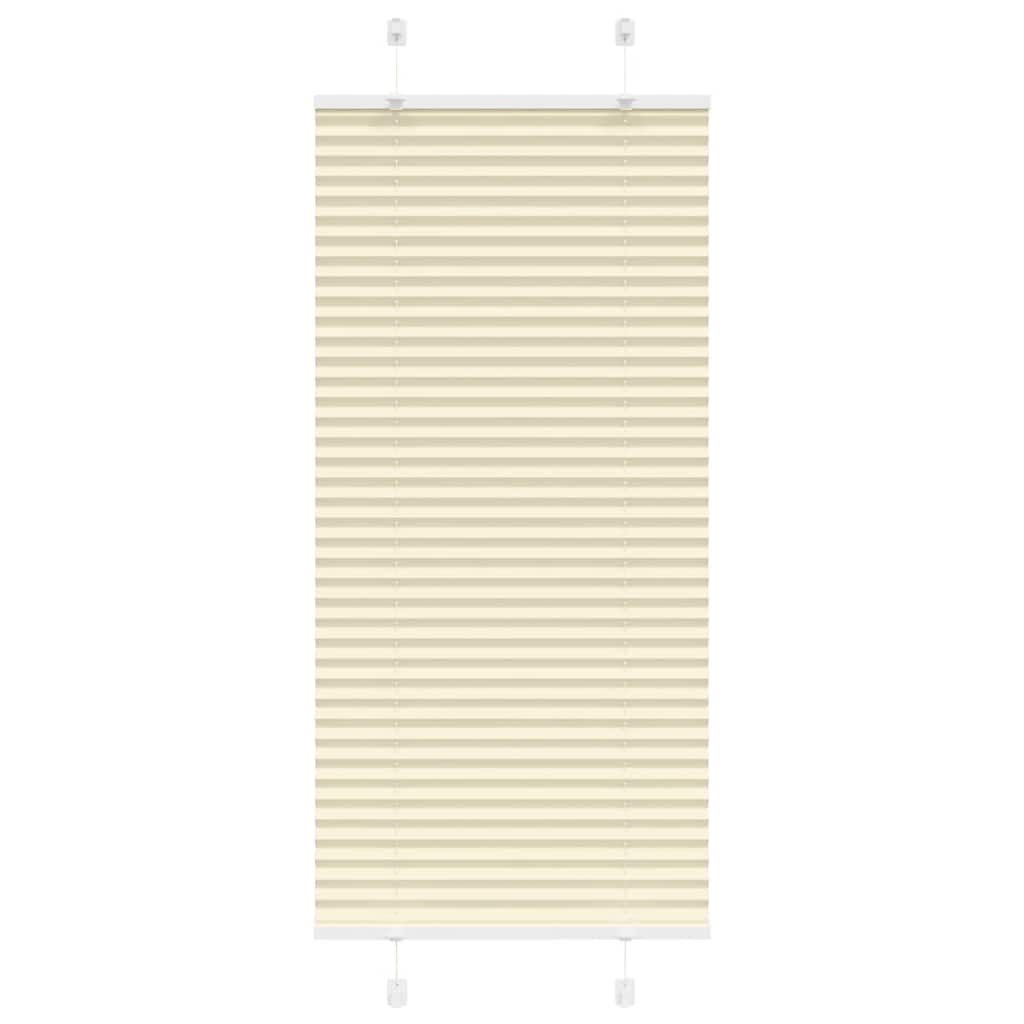 Plissé rolgordijn 55x100 cm stofbreedte 54,4 cm polyester crème