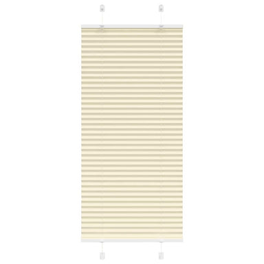 Plissé rolgordijn 55x100 cm stofbreedte 54,4 cm polyester crème
