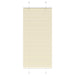 Plissé rolgordijn 55x100 cm stofbreedte 54,4 cm polyester crème