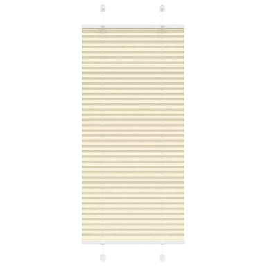 Plissé rolgordijn 60x100 cm stofbreedte 59,4 cm polyester crème
