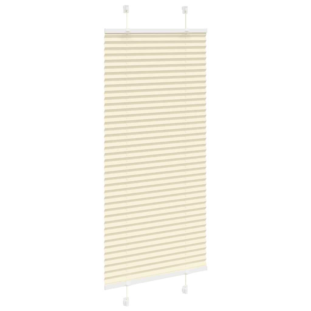 Plissé rolgordijn 60x100 cm stofbreedte 59,4 cm polyester crème