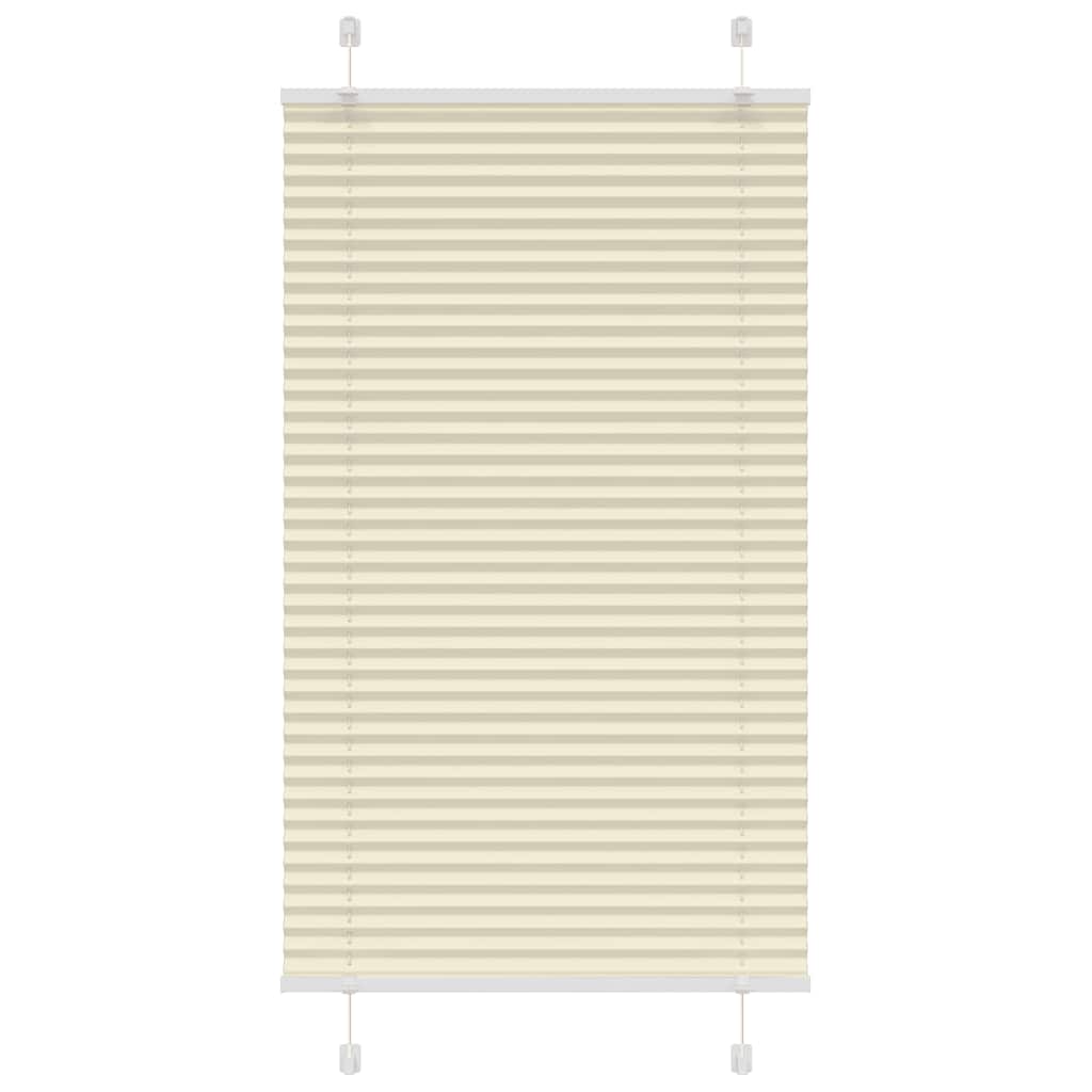 Plissé rolgordijn 70x100 cm stofbreedte 69,4 cm polyester crème