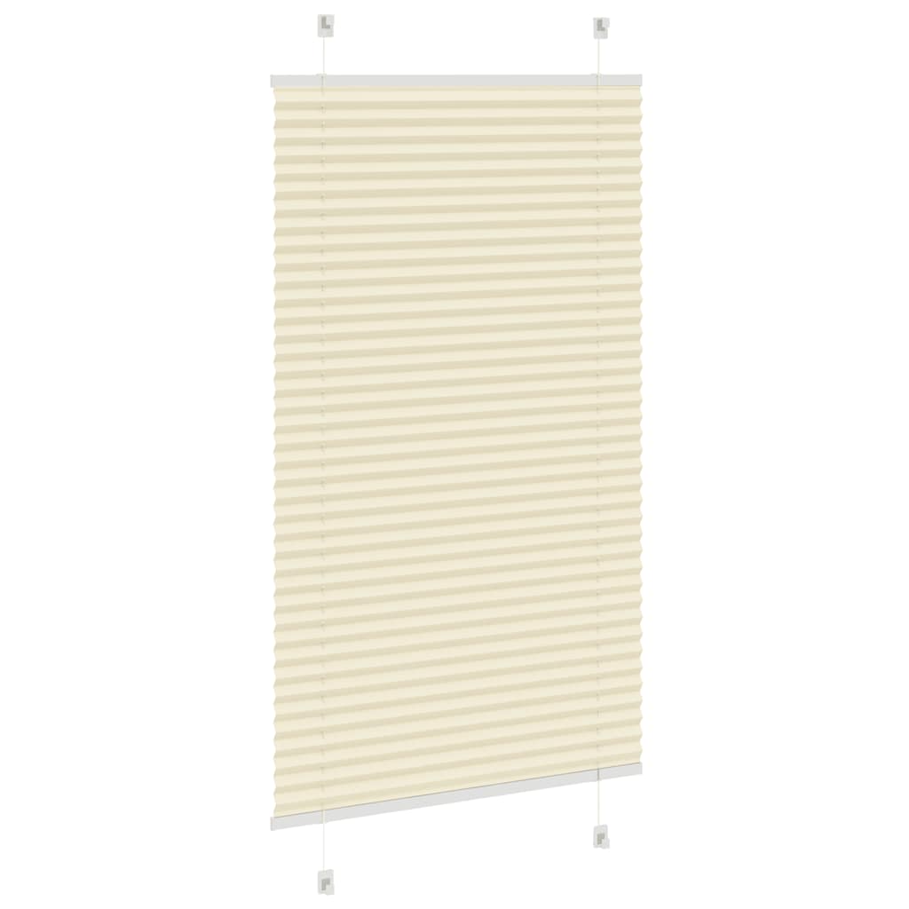 Plissé rolgordijn 70x100 cm stofbreedte 69,4 cm polyester crème