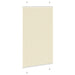 Plissé rolgordijn 70x100 cm stofbreedte 69,4 cm polyester crème