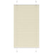 Plissé rolgordijn 75x100 cm stofbreedte 74,4 cm polyester crème