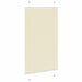 Plissé rolgordijn 75x100 cm stofbreedte 74,4 cm polyester crème