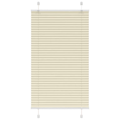 Plissé rolgordijn 80x100 cm stofbreedte 79,4 cm polyester crème