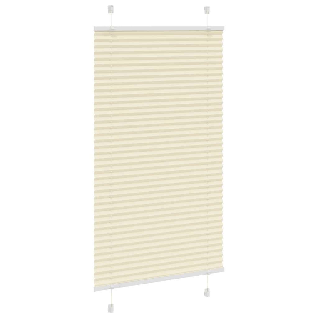 Plissé rolgordijn 80x100 cm stofbreedte 79,4 cm polyester crème