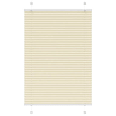 Plissé rolgordijn 90x100 cm stofbreedte 89,4 cm polyester crème