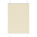 Plissé rolgordijn 90x100 cm stofbreedte 89,4 cm polyester crème