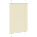 Plissé rolgordijn 90x100 cm stofbreedte 89,4 cm polyester crème