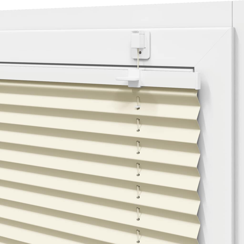 Plissé rolgordijn 95x100 cm stofbreedte 94,4 cm polyester crème