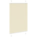 Plissé rolgordijn 100x100 cm stofbreedte 99,4cm polyester crème