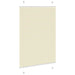 Plissé rolgordijn 100x100 cm stofbreedte 99,4cm polyester crème