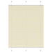 Plissé rolgordijn 105x100cm stofbreedte 104,4cm polyester crème