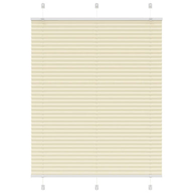 Plissé rolgordijn 110x100cm stofbreedte 109,4cm polyester crème