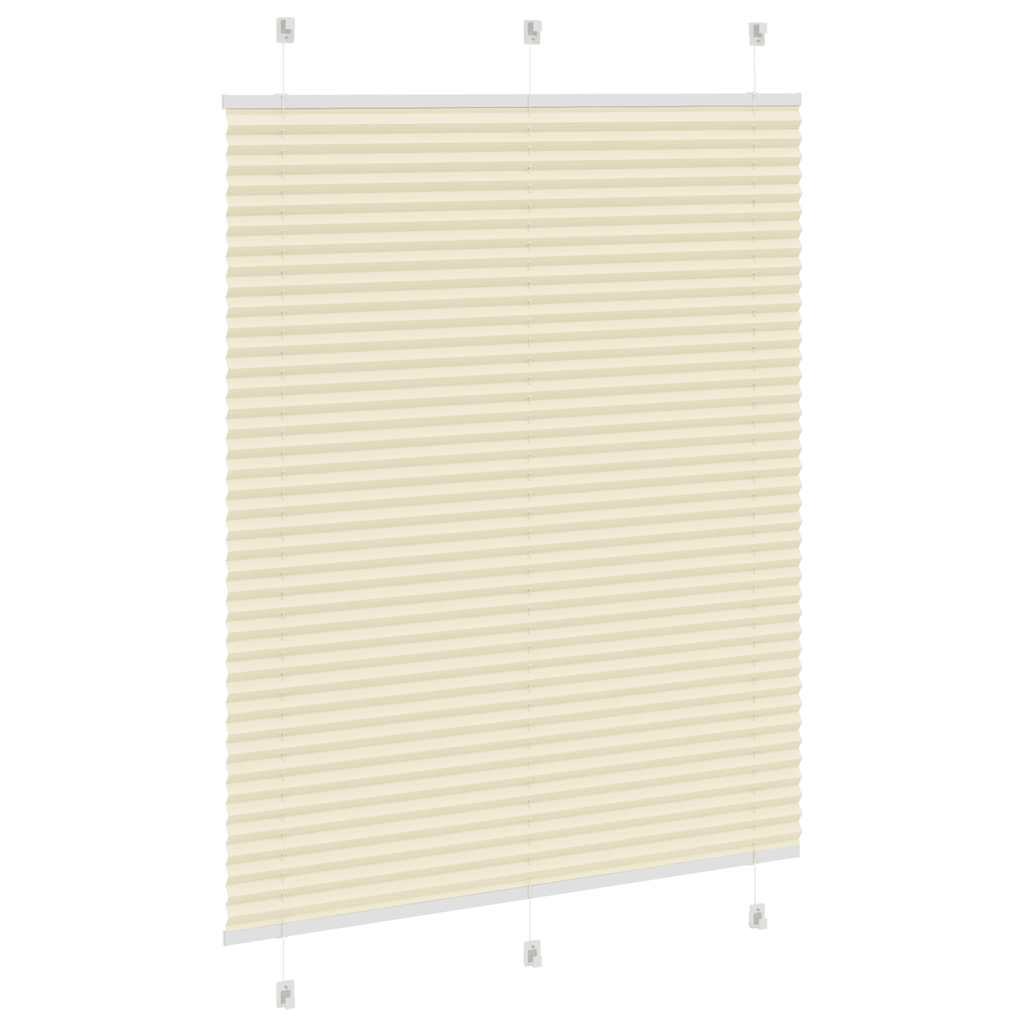Plissé rolgordijn 110x100cm stofbreedte 109,4cm polyester crème