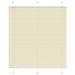 Plissé rolgordijn 120x100cm stofbreedte 119,4cm polyester crème