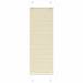 Plissé rolgordijn 40x150 cm stofbreedte 39,4 cm polyester crème